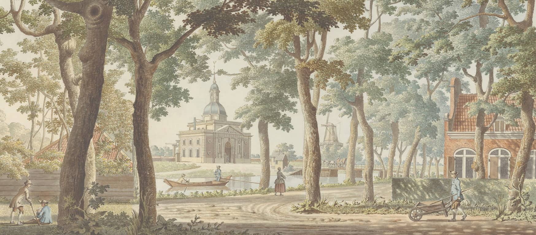 Fresque panoramique Mézanje - Paysage artistique